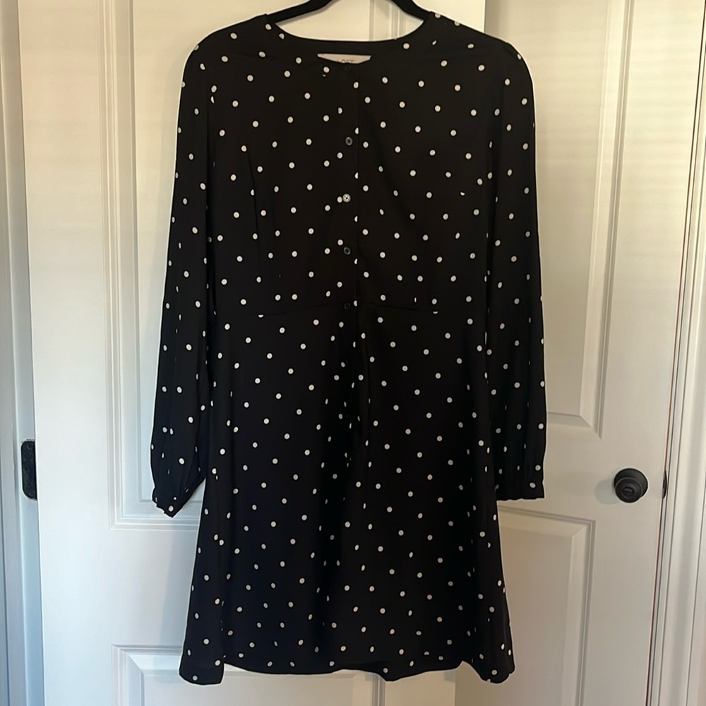 Loft size 4 button up dress
